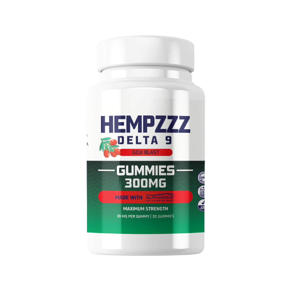 Bottle of Delta 9 Goji Blast CBD Gummies